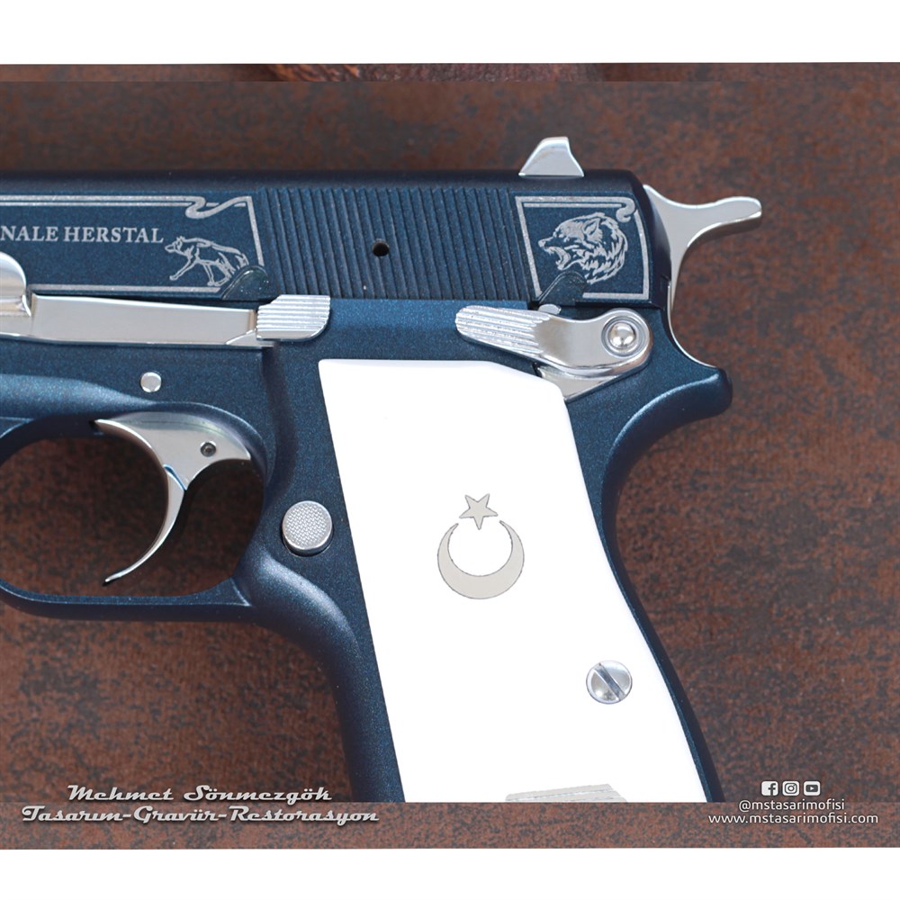 Browning HP Gravür // Kurt,Göktürk Temalı Çalışmamız