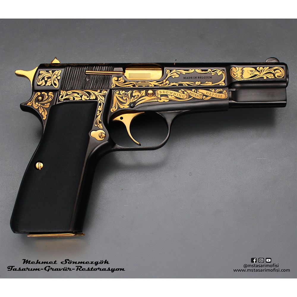 Browning HP Gravür // Özel Gravür,Osmanlı Devlet Armalı