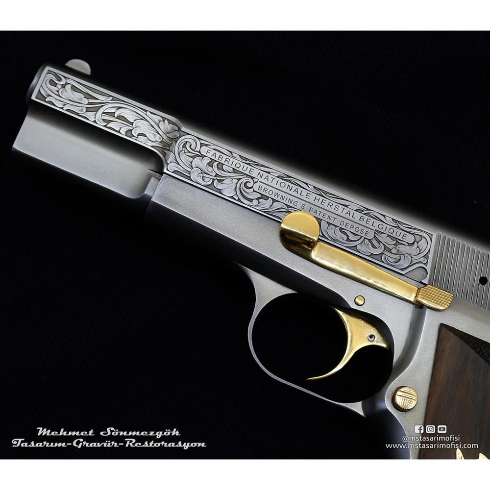 Browning HP Gravür // Serpme Gravür,Füme Kaplama