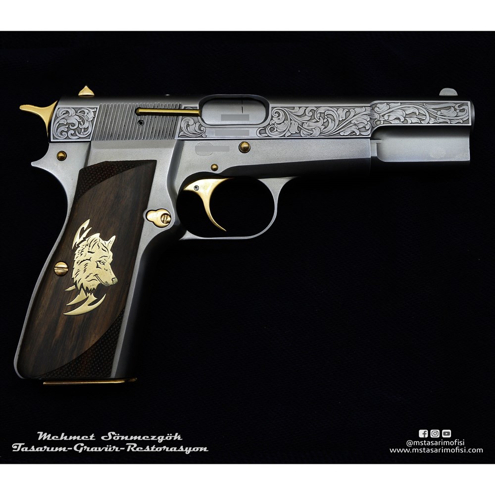 Browning HP Gravür // Serpme Gravür,Füme Kaplama