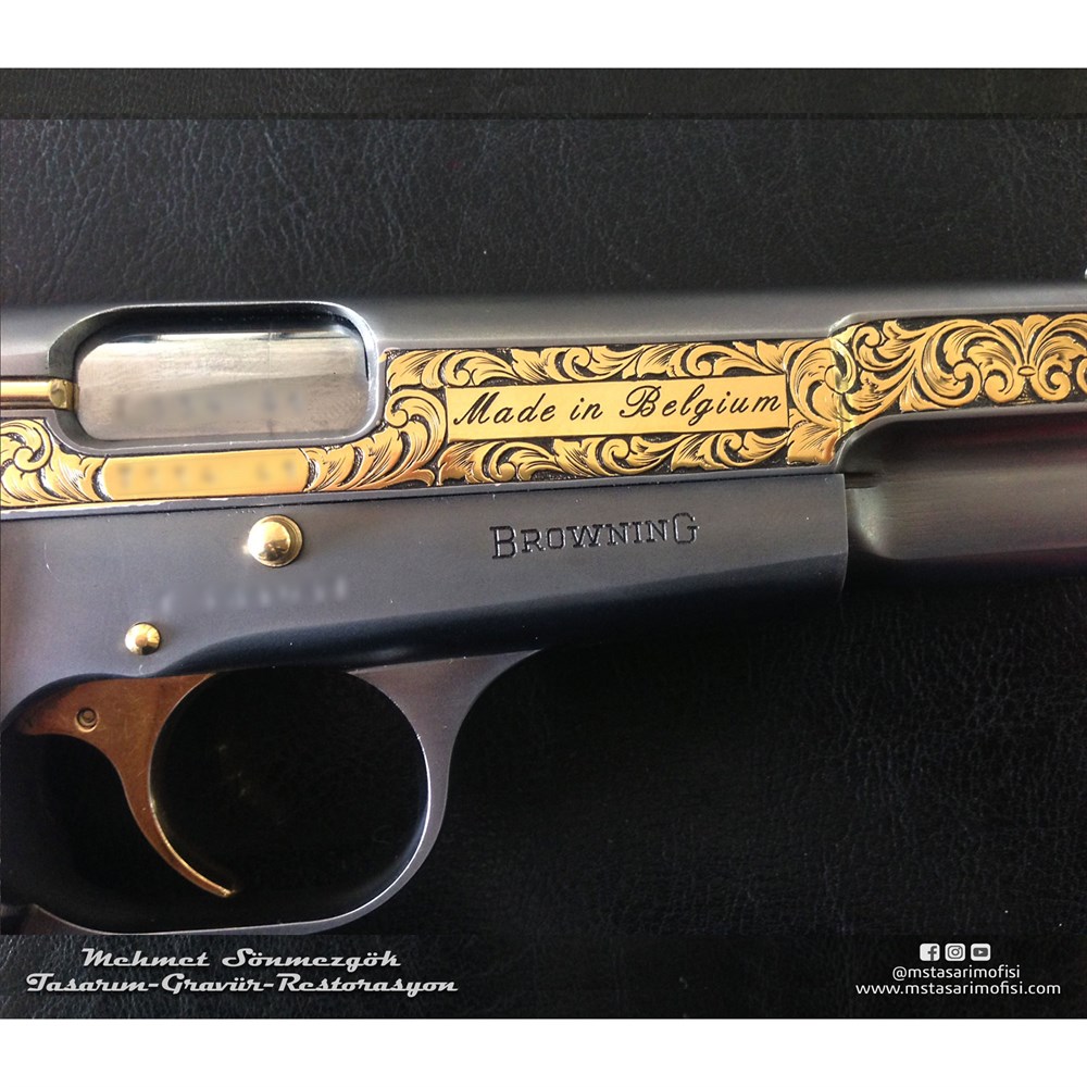Browning HP Gravür // Yanaklar Gravür 5