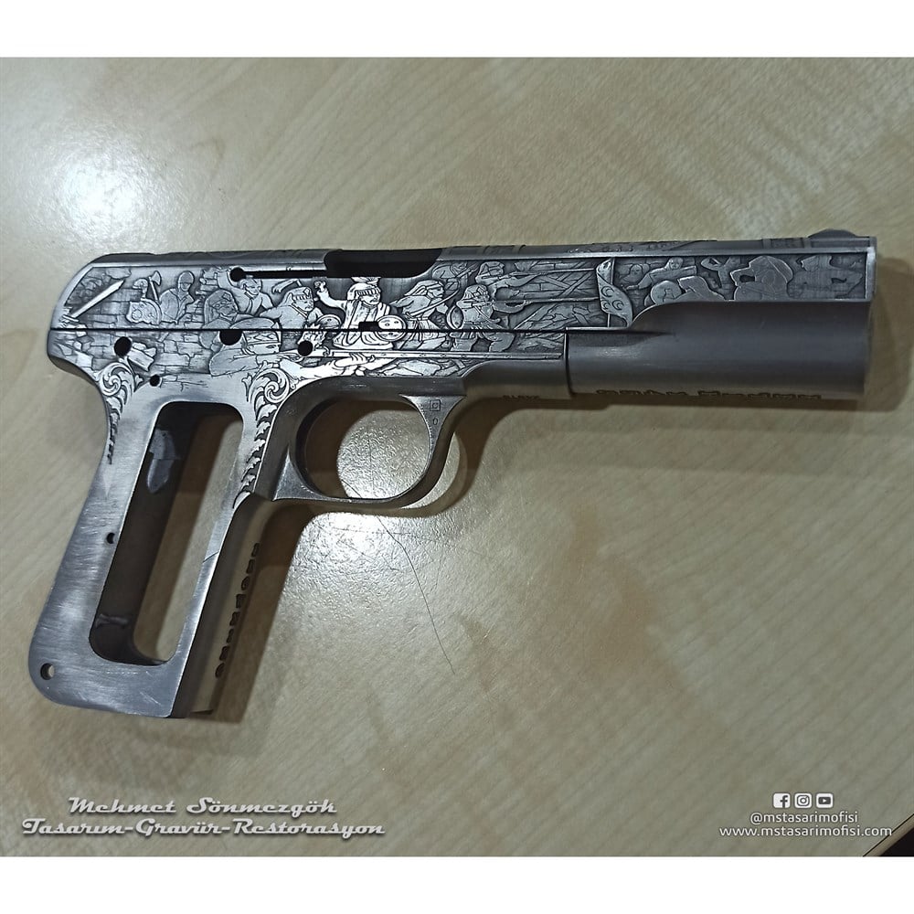Browning Tuğralı Gravür // Fetih 1453 (2019 Versiyonu) Çekme Kertiksiz Özel Model