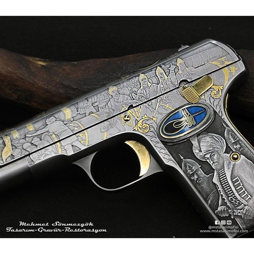 Browning Tuğralı Gravür // Fetih 1453 (2019 Versiyonu) Çekme Kertiksiz Özel Model