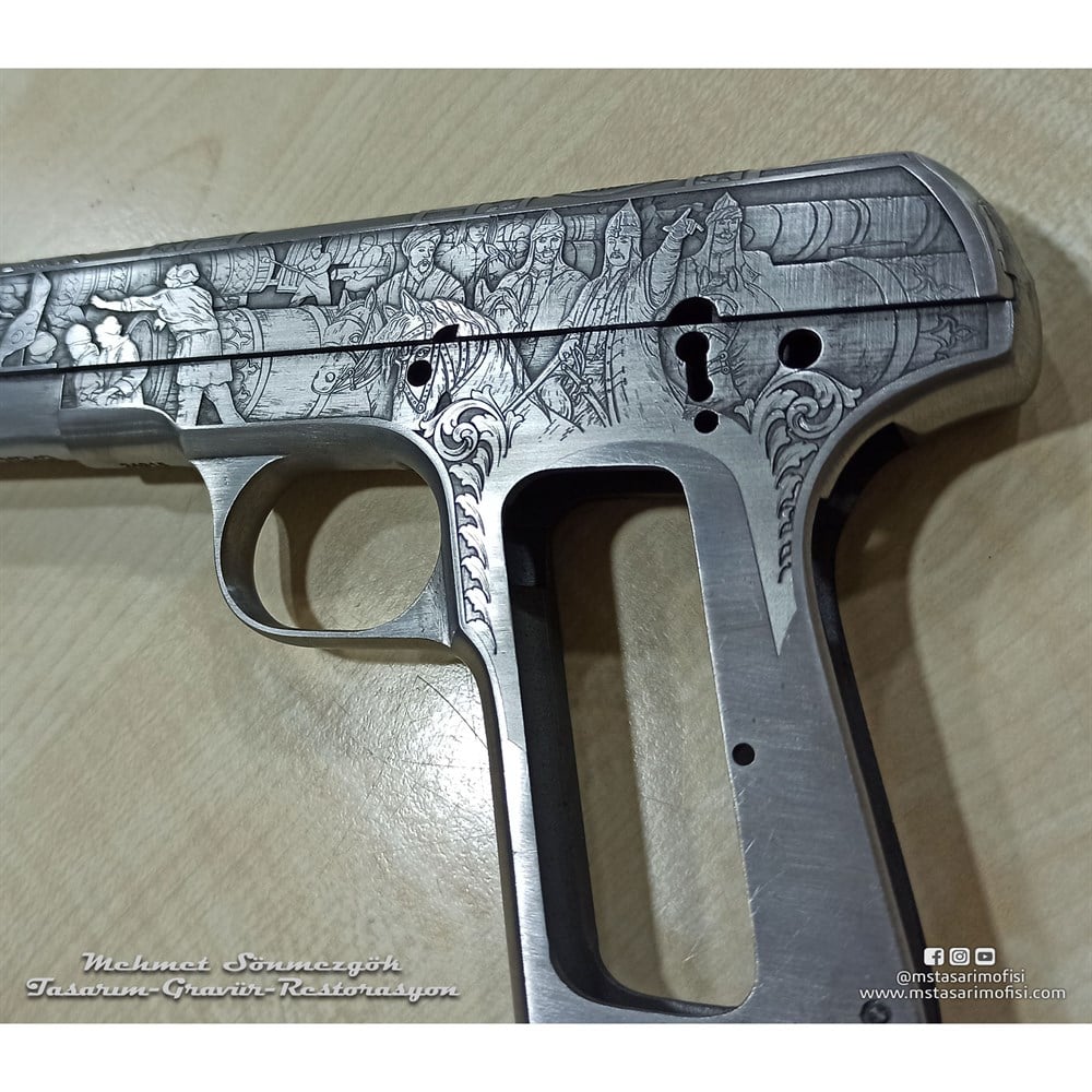 Browning Tuğralı Gravür // Fetih 1453 (2019 Versiyonu) Çekme Kertiksiz Özel Model