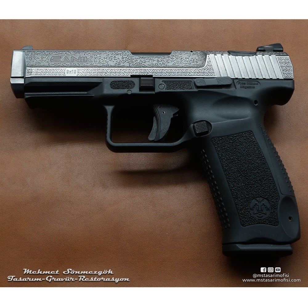 Canik TP9 Gravür // English Scroll