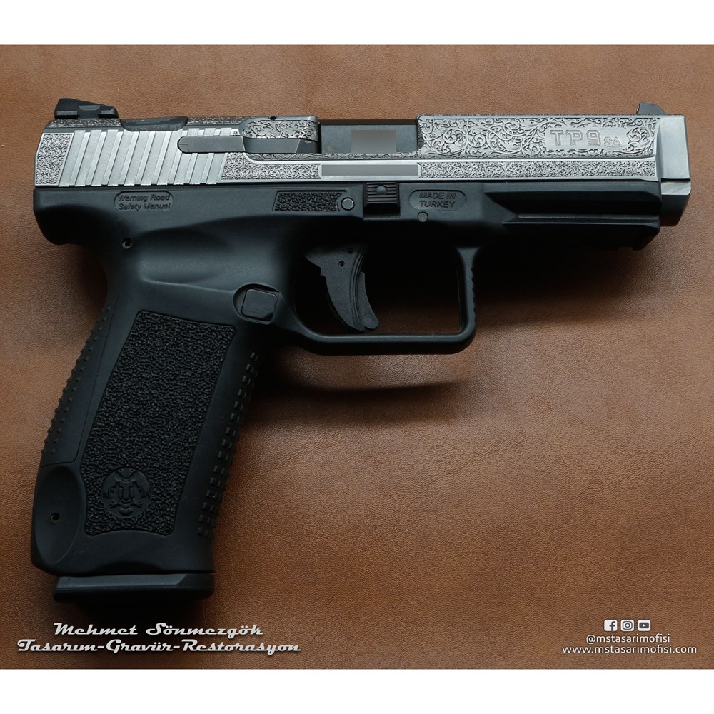 Canik TP9 Gravür // English Scroll