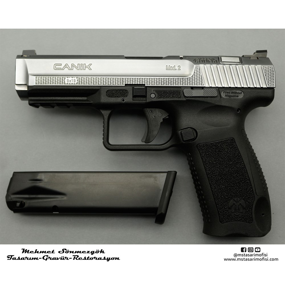 Canik TP9 Gravür // Göktürk Logo,Kurt Kafası,Teşkilatı Mahsusa (3D)