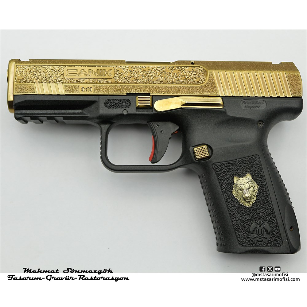 Canik TP9 Gravür // Osmanlı Devlet Armalı,Ay Yıldız (3D) Gravürlü
