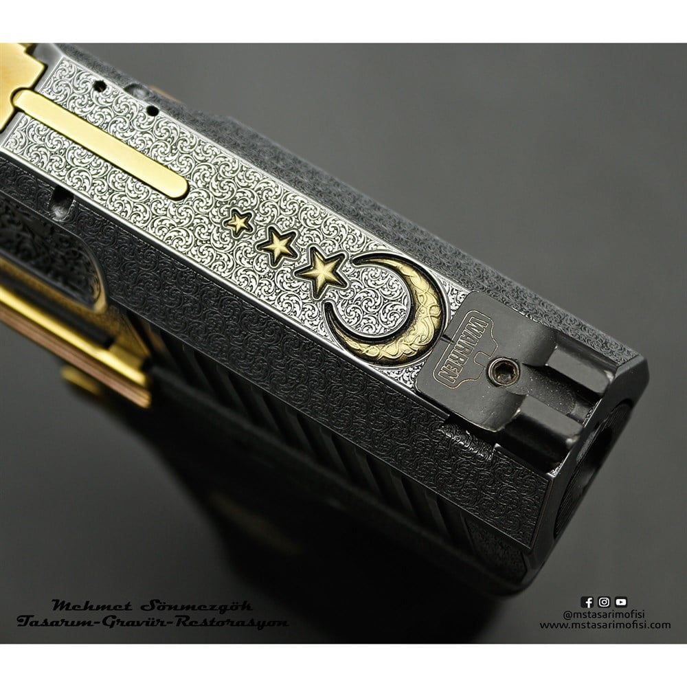 Canik TP9 Gravür // Osmanlı Devlet Armalı,Ay Yıldız (3D) Gravürlü