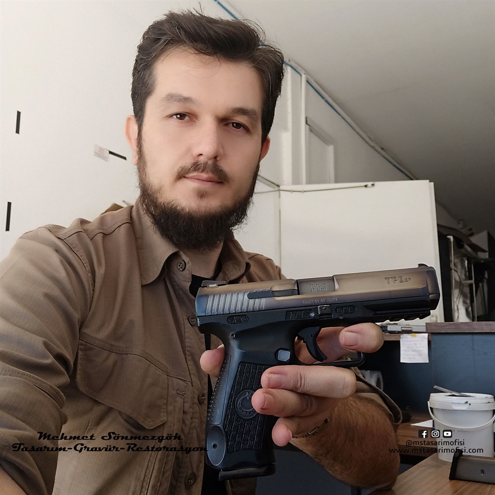 Canik TP9 Modifiye // Polimer gövde Desen,Teşkilat Logolu,İsimli