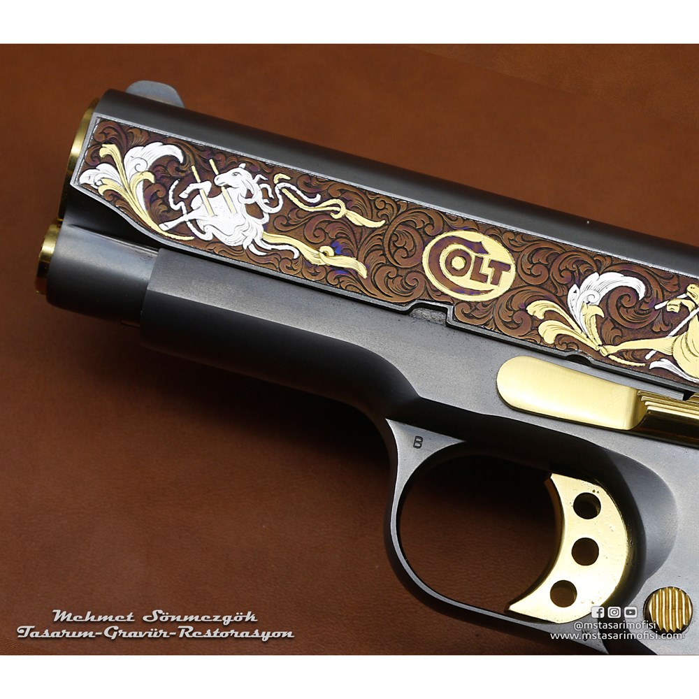 Colt 1911 Gravür // 3D At Figürlü Gravür