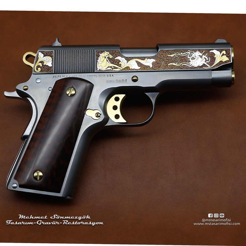 Colt 1911 Gravür // 3D At Figürlü Gravür