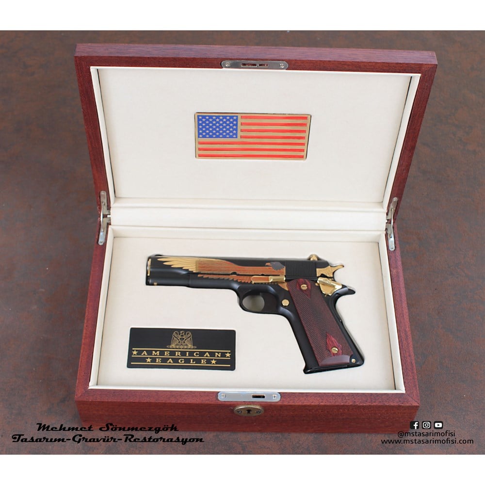 Colt 1911 Gravür // Amerikan Kartal (Orjinal Replika) 