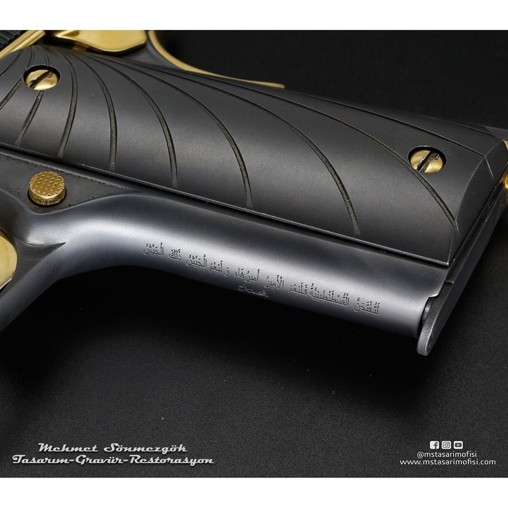 Colt 1911 Gravür // Büyük Turan Devleti (Devlet Armalı)