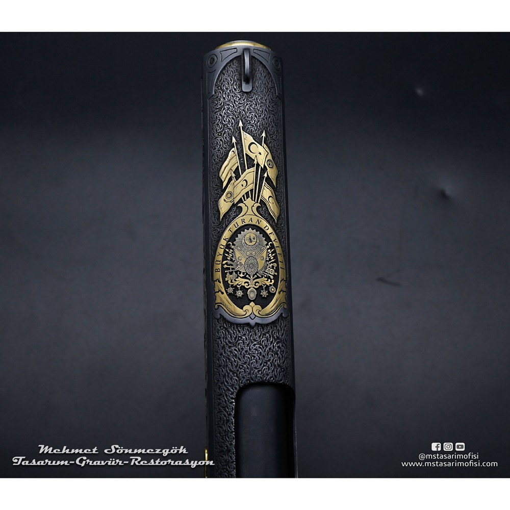 Colt 1911 Gravür // Büyük Turan Devleti (Devlet Armalı)