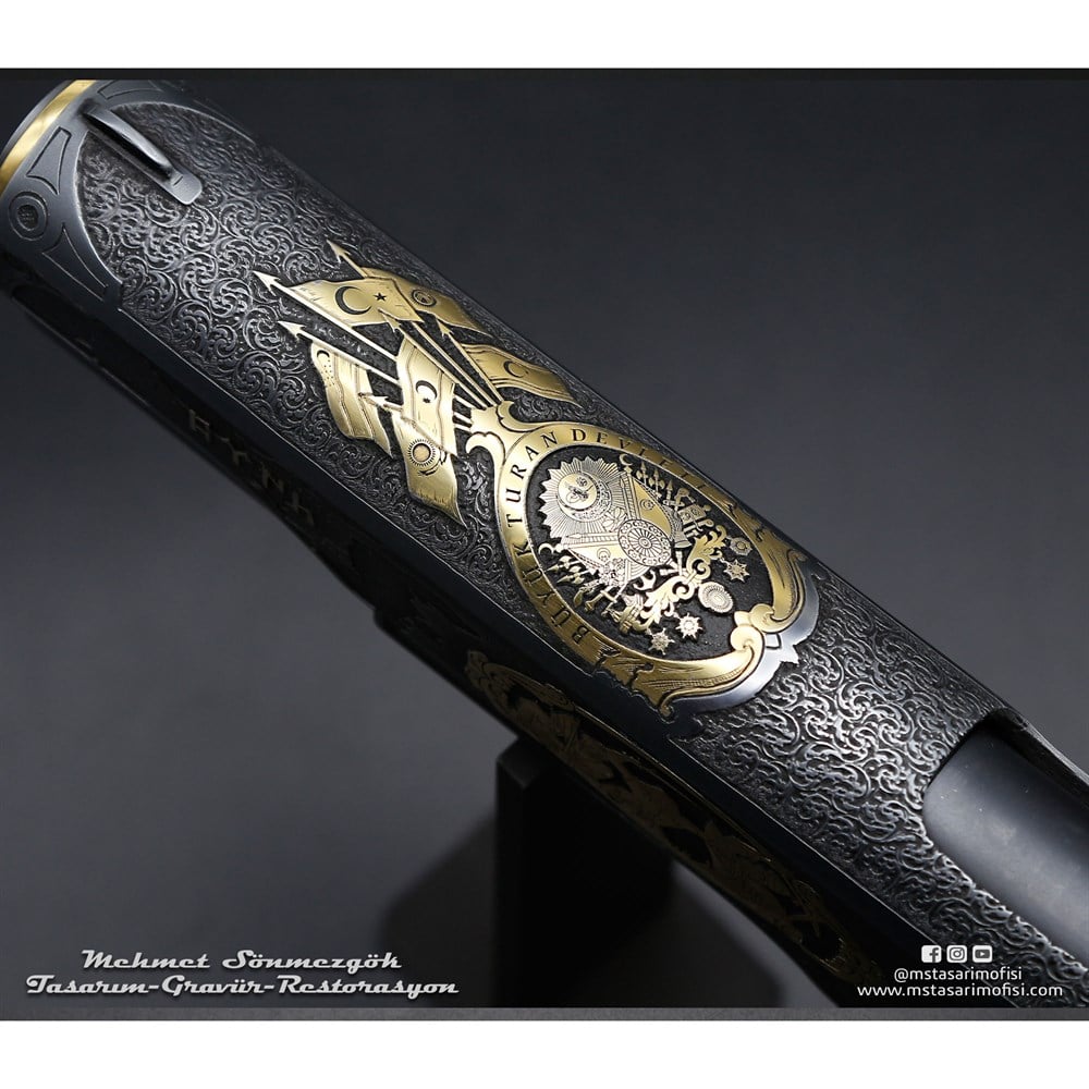 Colt 1911 Gravür // Büyük Turan Devleti (Devlet Armalı)