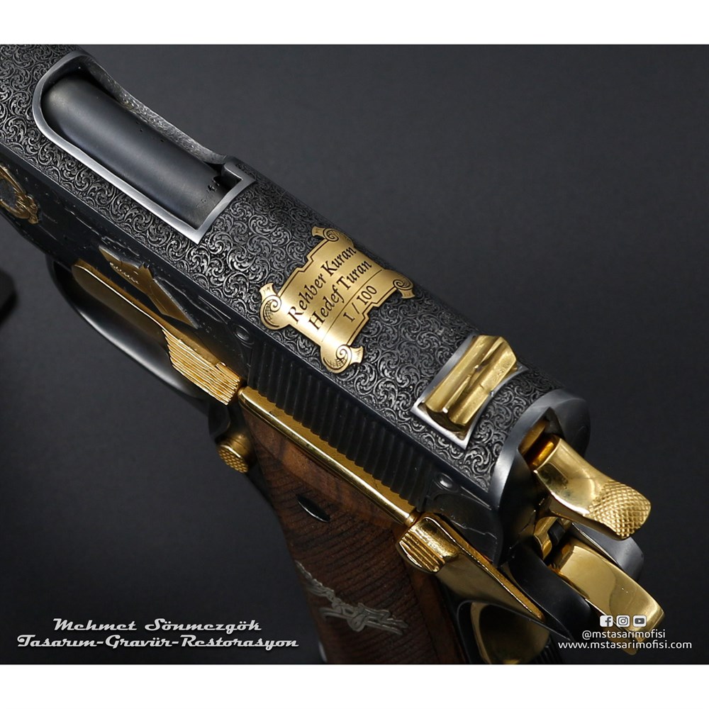 Colt 1911 Gravür // Büyük Turan Devleti (Muhsin Yazıcıoğlu)