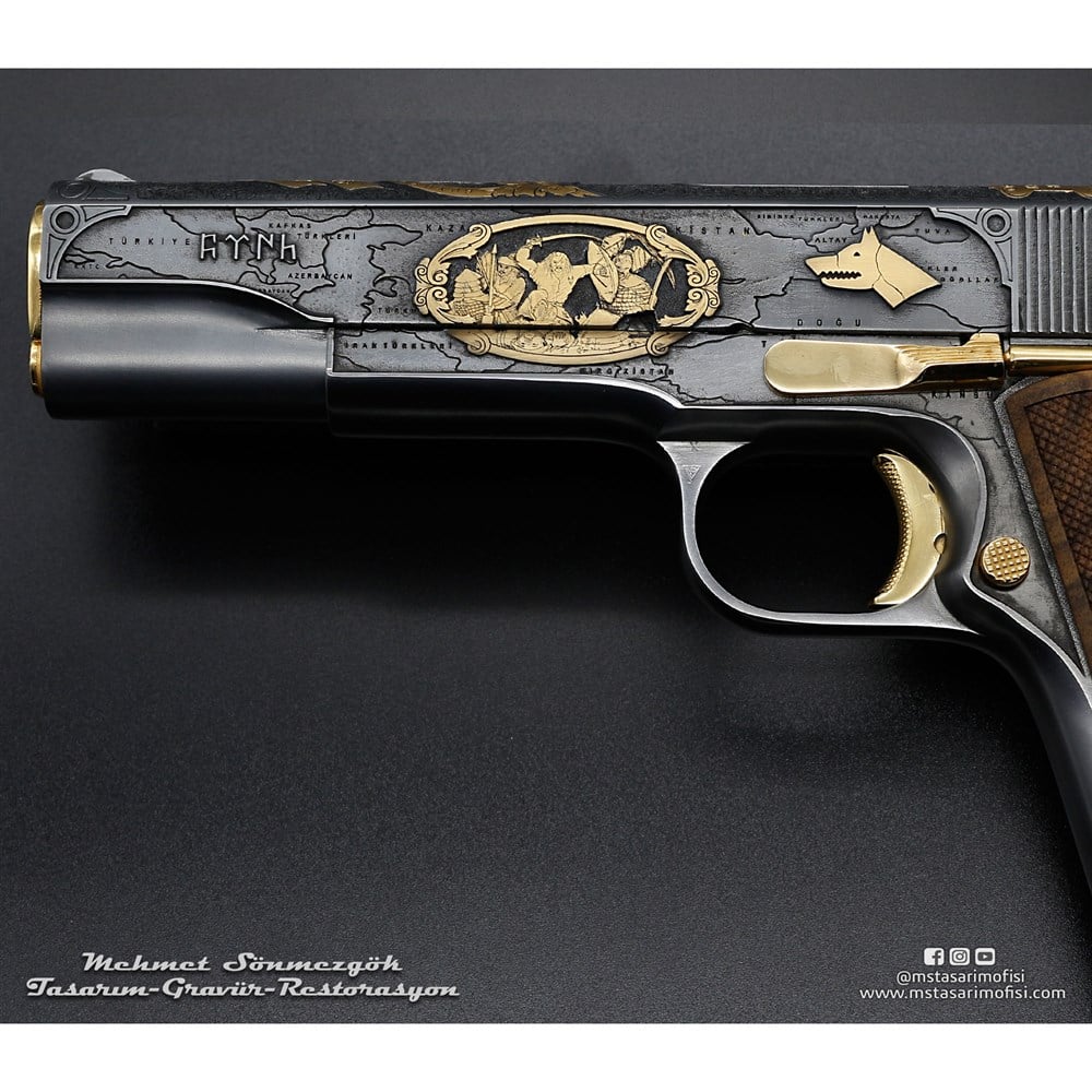 Colt 1911 Gravür // Büyük Turan Devleti (Muhsin Yazıcıoğlu)