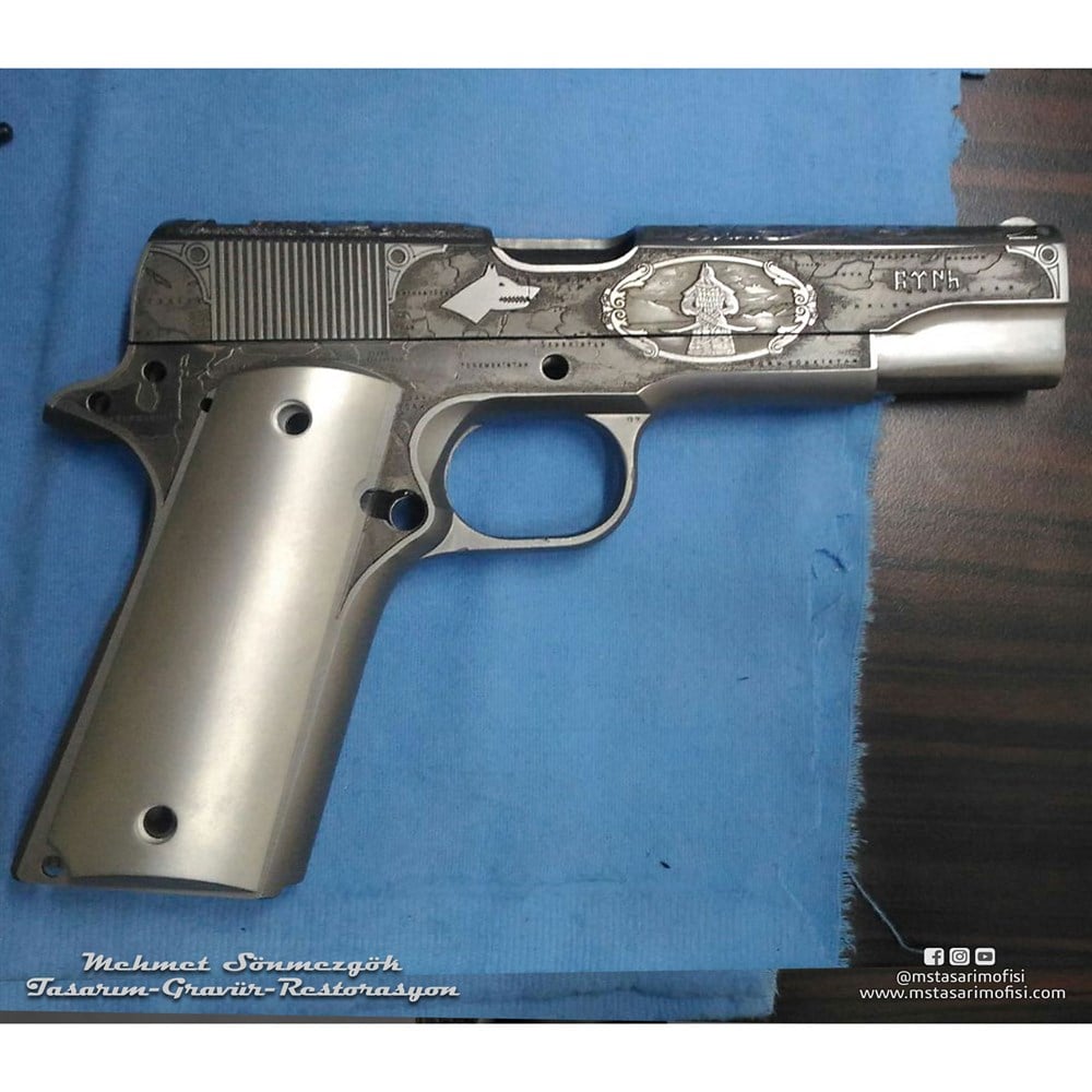 Colt 1911 Gravür // Büyük Turan Devleti (Muhsin Yazıcıoğlu)