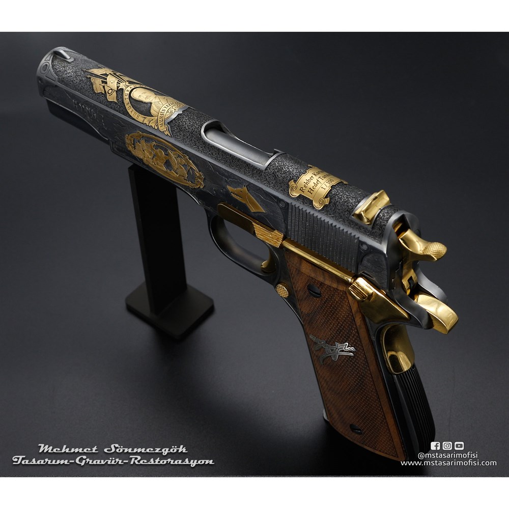 Colt 1911 Gravür // Büyük Turan Devleti (Muhsin Yazıcıoğlu)