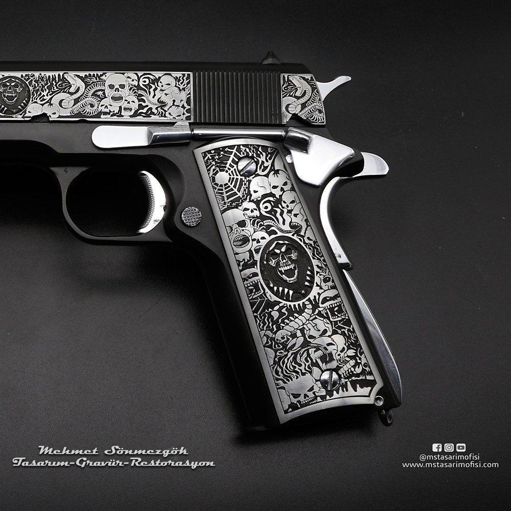 Colt 1911 Gravür // Kuru Kafa (3D)