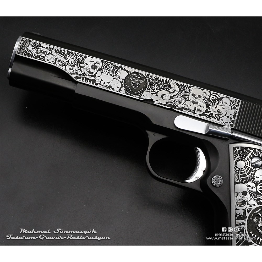 Colt 1911 Gravür // Kuru Kafa (3D)
