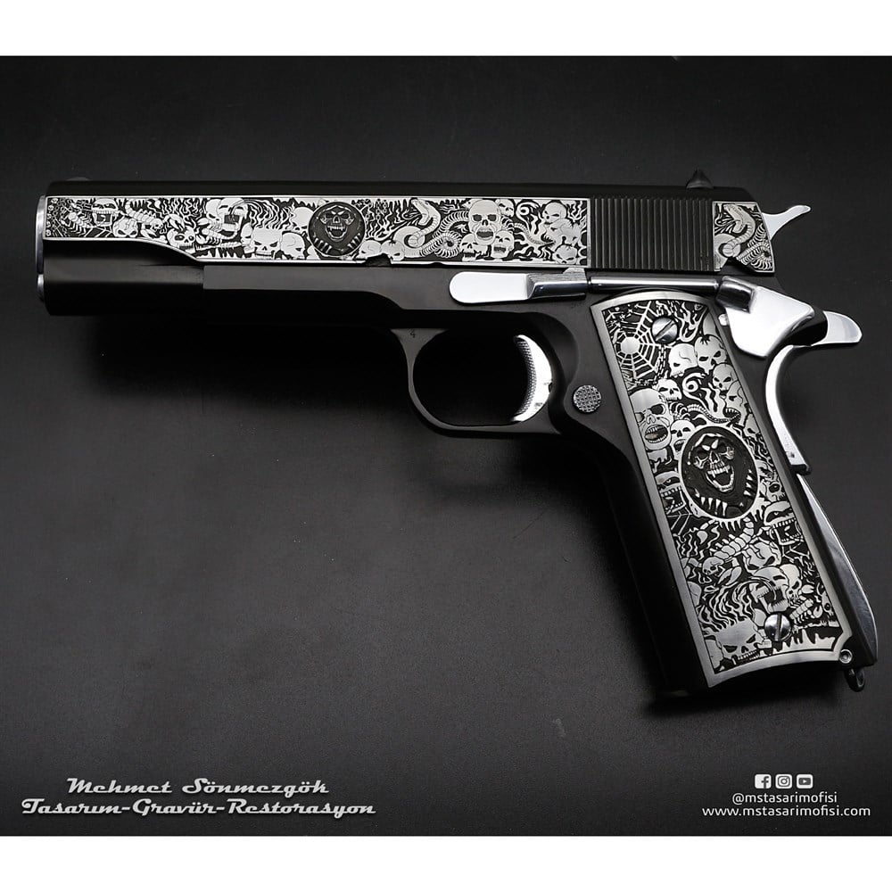 Colt 1911 Gravür // Kuru Kafa (3D)