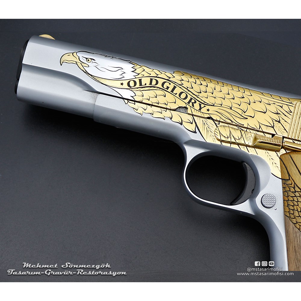 Colt 1911 Gravür // Old Glory Kartal