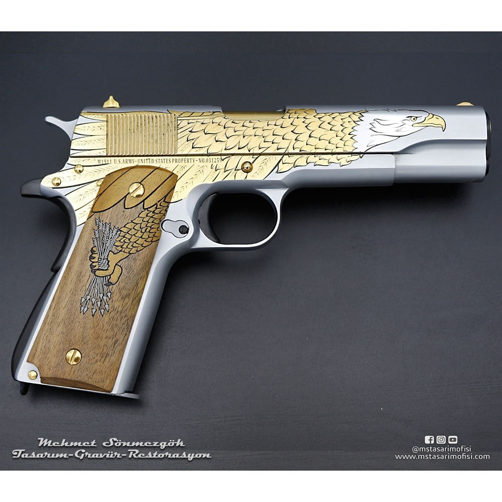 Colt 1911 Gravür // Old Glory Kartal