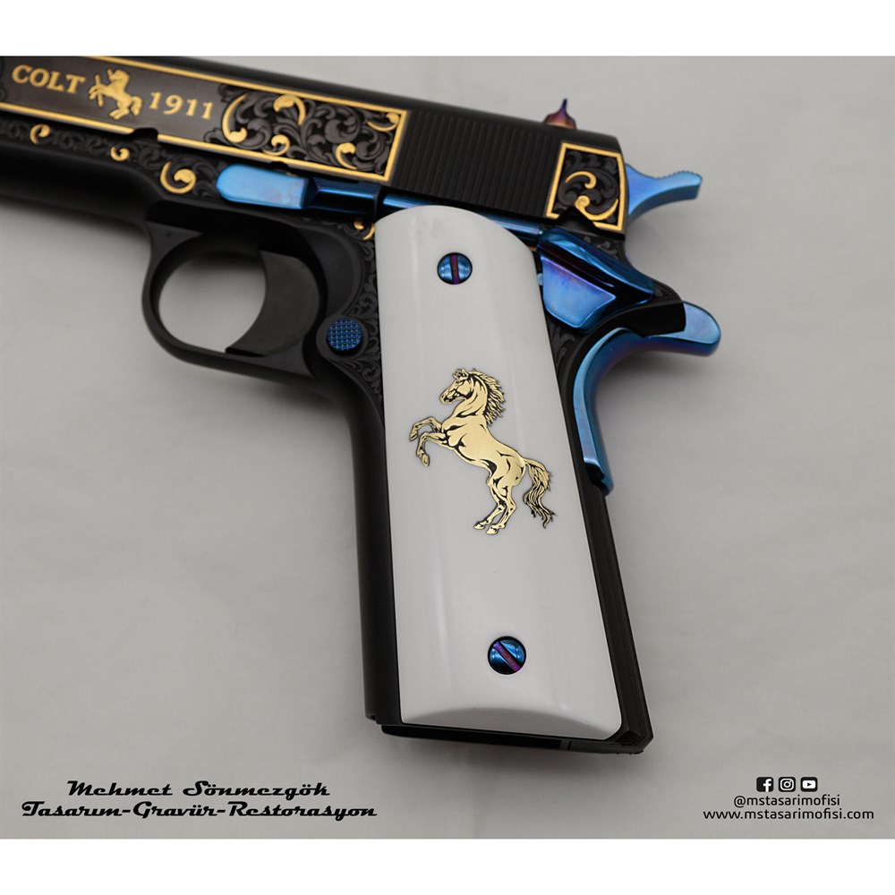 Colt 1911 Gravür // Özel Tasarım,Altın Kakmalı Modelimiz