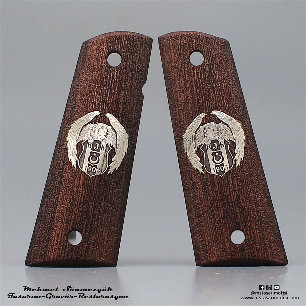 Colt 1911 Kabze // Beşiktaş,Mineli Logo