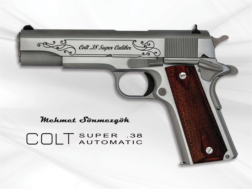 Colt Super 38 Gravür // Çekme Kertiği,Altın Tel Kakma