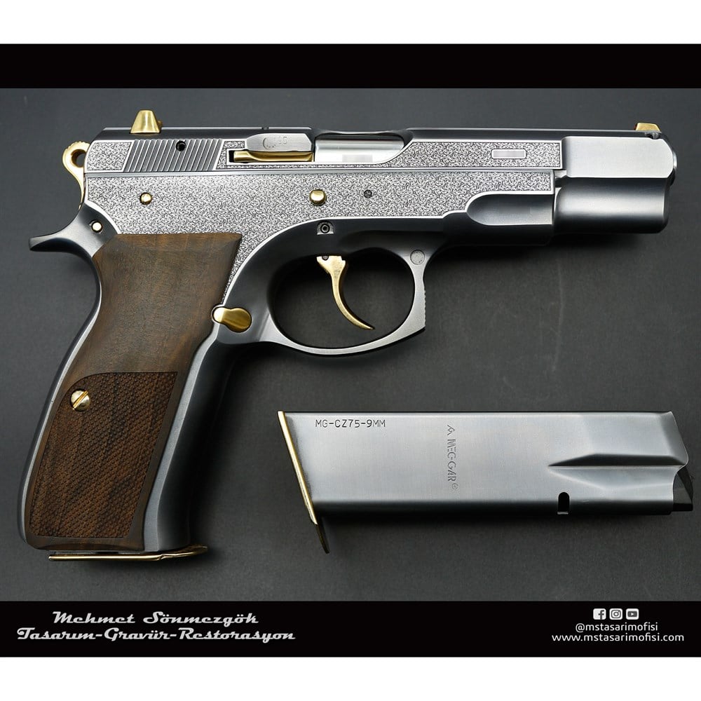 CZ 75 Gravür // English Scroll Gravür