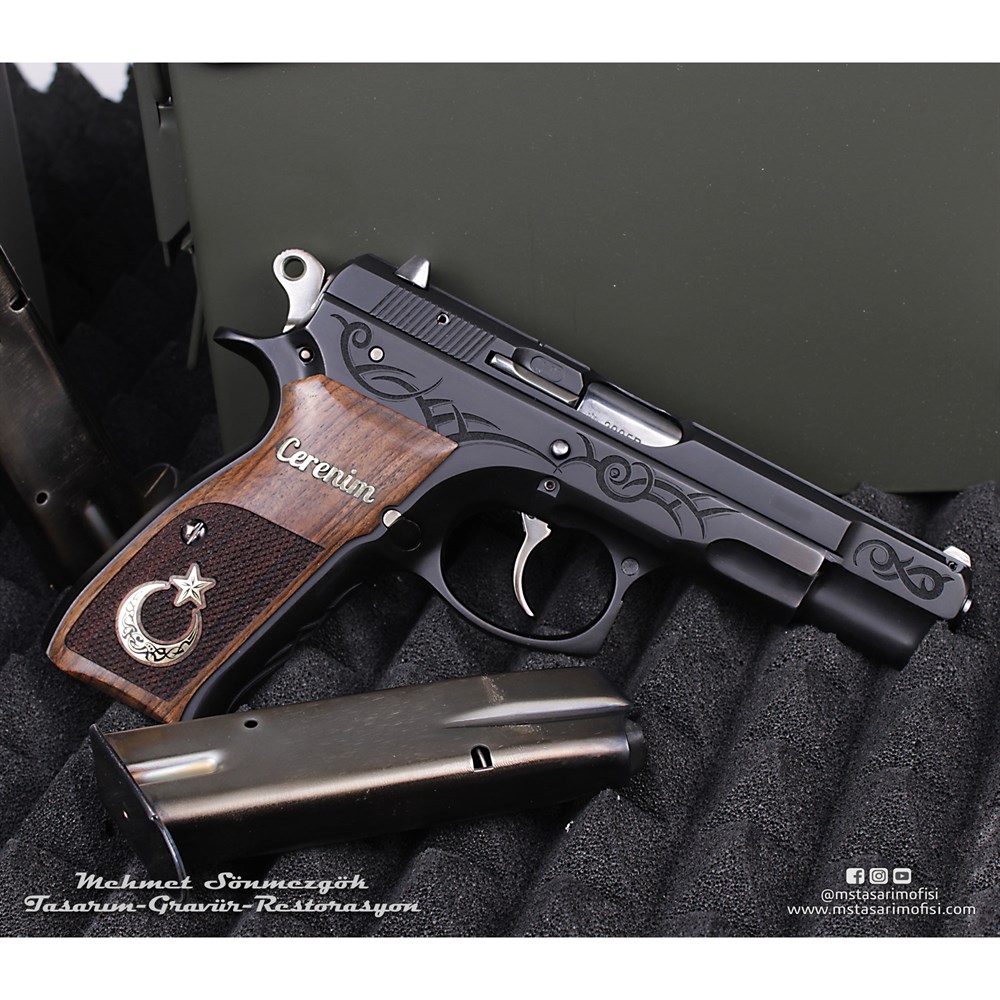 CZ 75 Gravür // Serpme Gravür,Mineli Kabze
