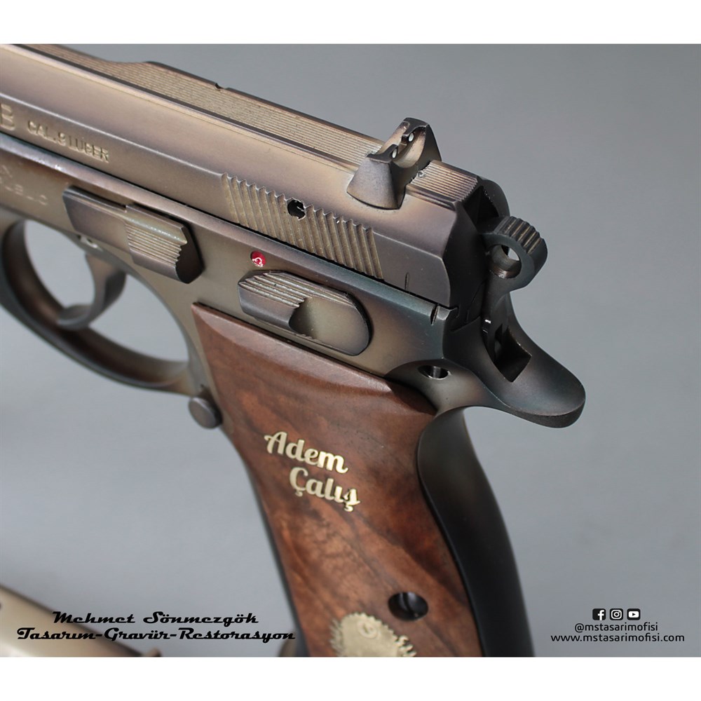 CZ 75B // Eskitme Füme Titanyum Kaplama