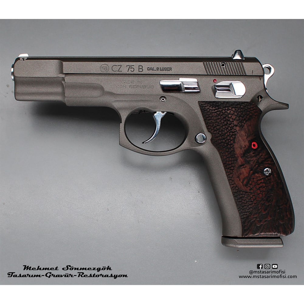 CZ 75B Kaplama // Füme Cerakote,Parçalar Parlak