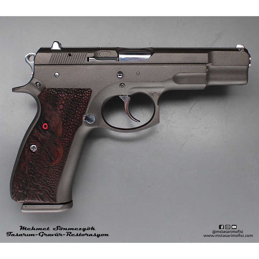 CZ 75B Kaplama // Füme Cerakote,Parçalar Parlak