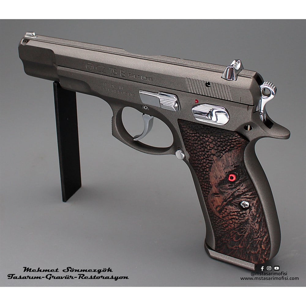 CZ 75B Kaplama // Füme Cerakote,Parçalar Parlak