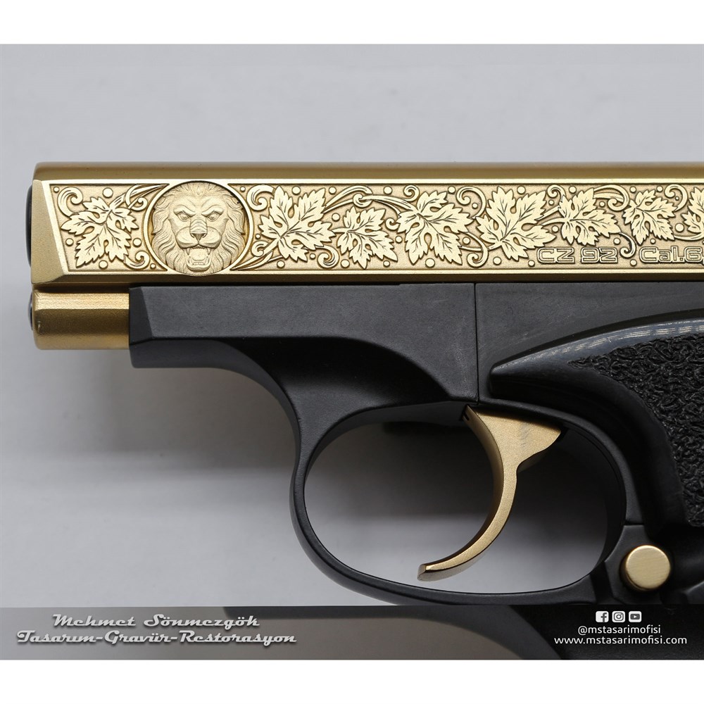 CZ 92 Gravür // Çınar Yapraklı Gravür,3D Arslan