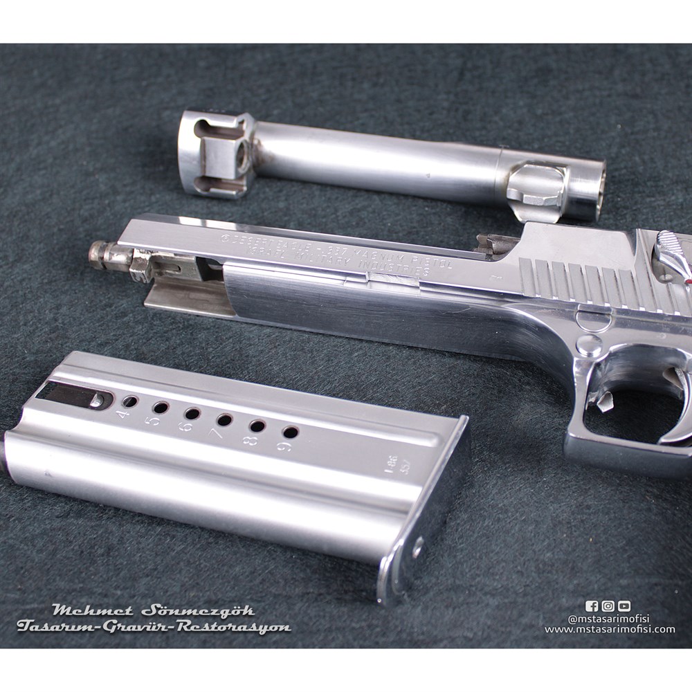 Desert Eagle Kaplama // Beyaz Krom