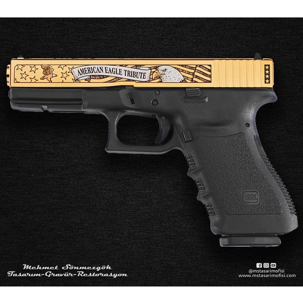 Glock 19 Gravür // American Eagle Tribute