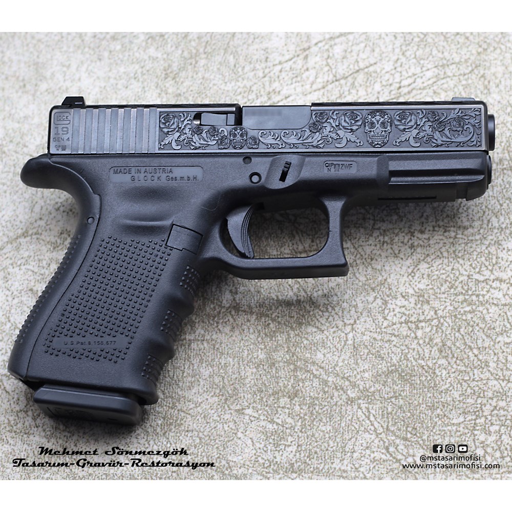Glock 19 Gravür // Kurukafa