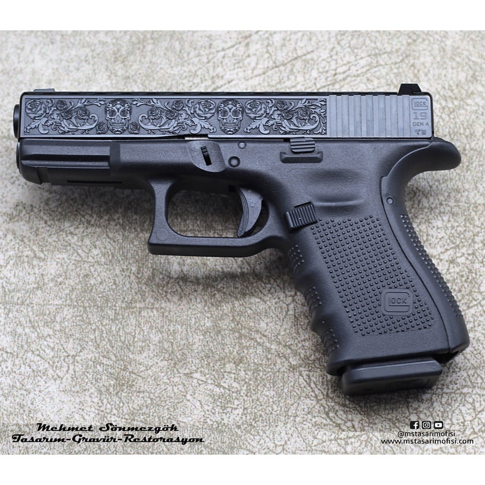 Glock 19 Gravür // Kurukafa