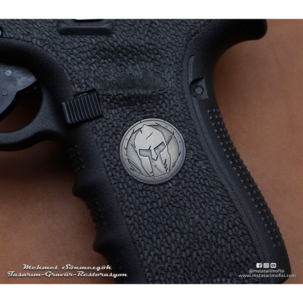 Glock 19 Gravür // Molon Labe (Kılınç İzli)