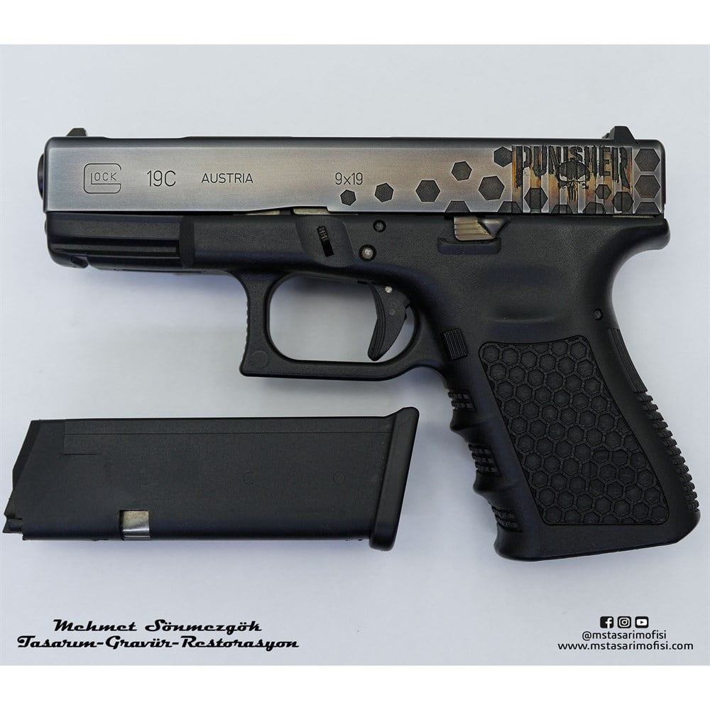 Glock 19 Gravür // Punisher