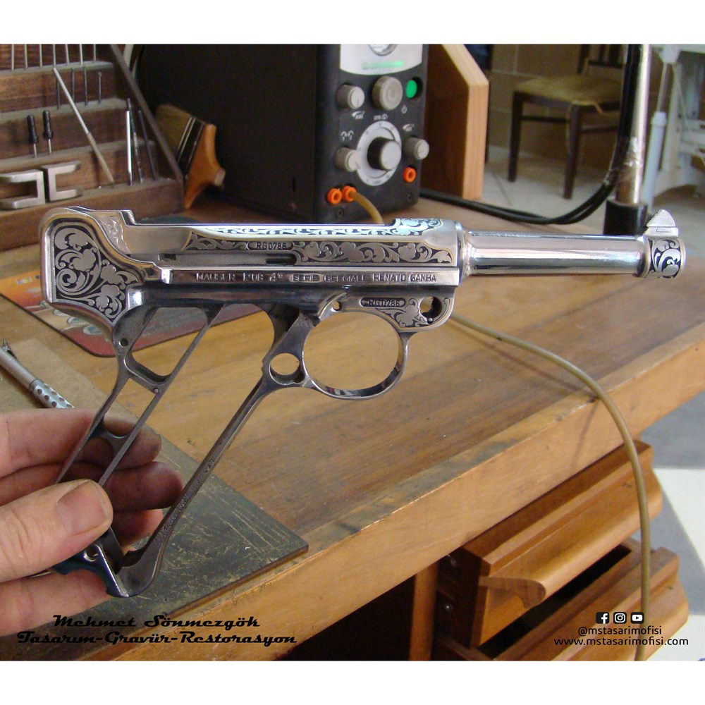 Luger P08 Gravür // Serpme Gravür Model 1