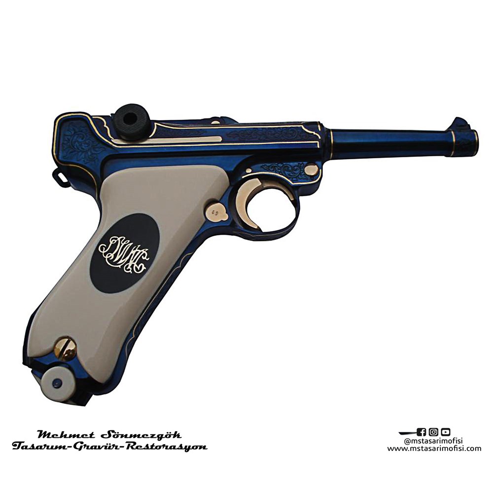 Luger P08 Gravür // Serpme Gravür Model 2