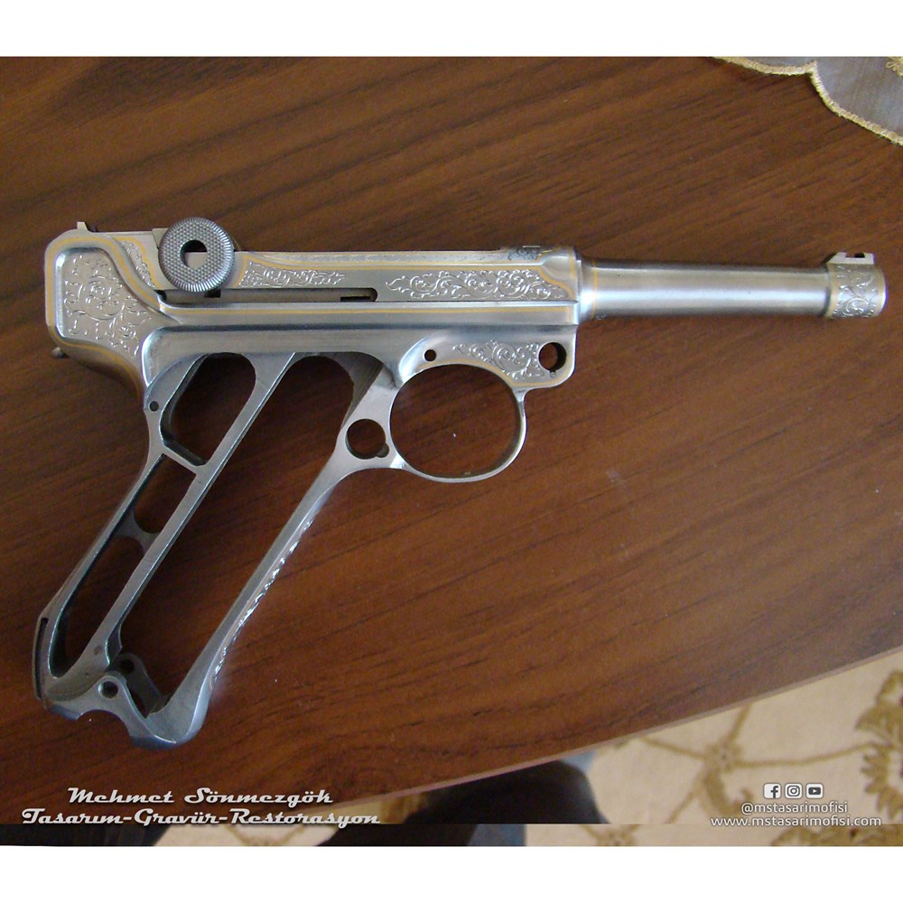 Luger P08 Gravür // Serpme Gravür Model 2