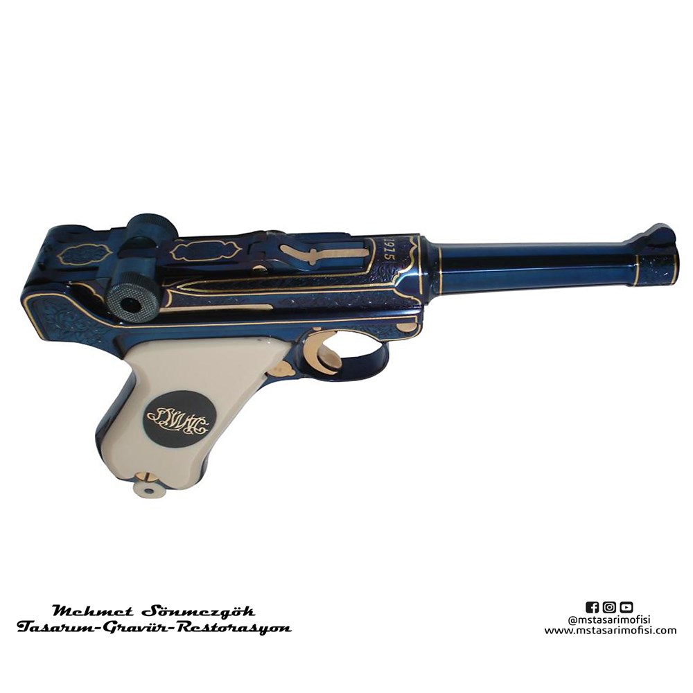 Luger P08 Gravür // Serpme Gravür Model 2
