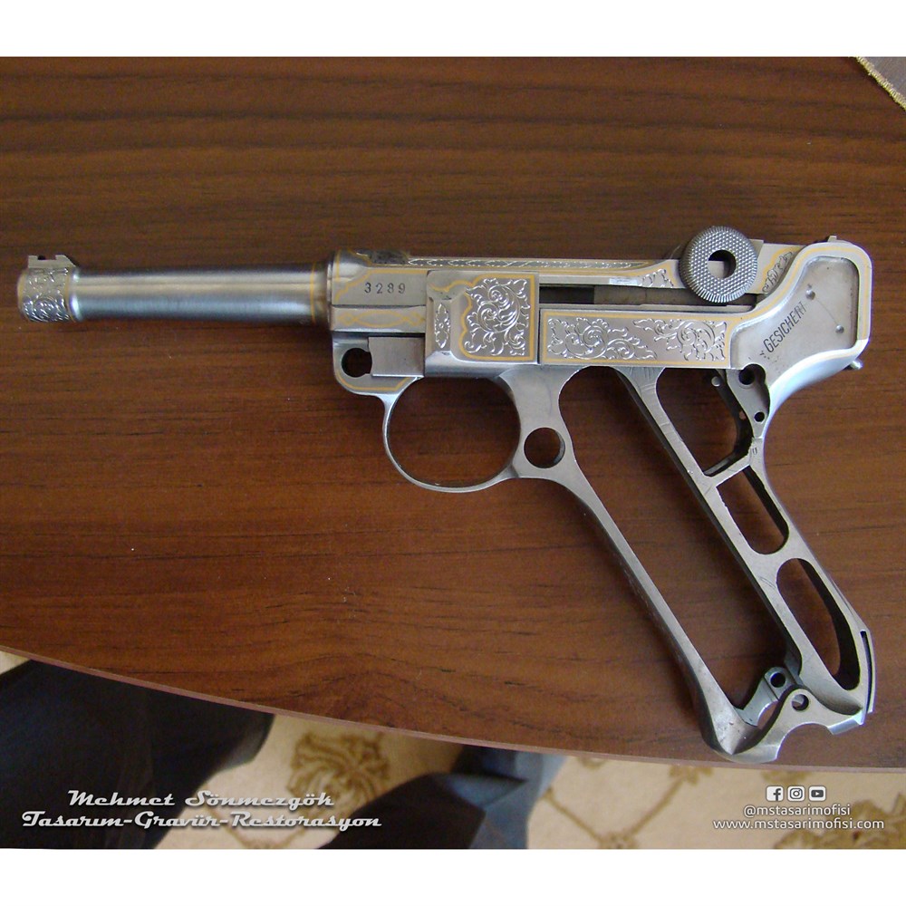 Luger P08 Gravür // Serpme Gravür Model 2